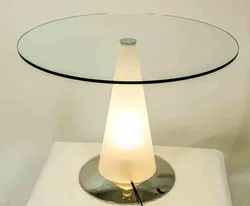 Beistelltisch Fontana Arte Parisotto Birillo mit beleuchtetem Tischbein - Bild 2