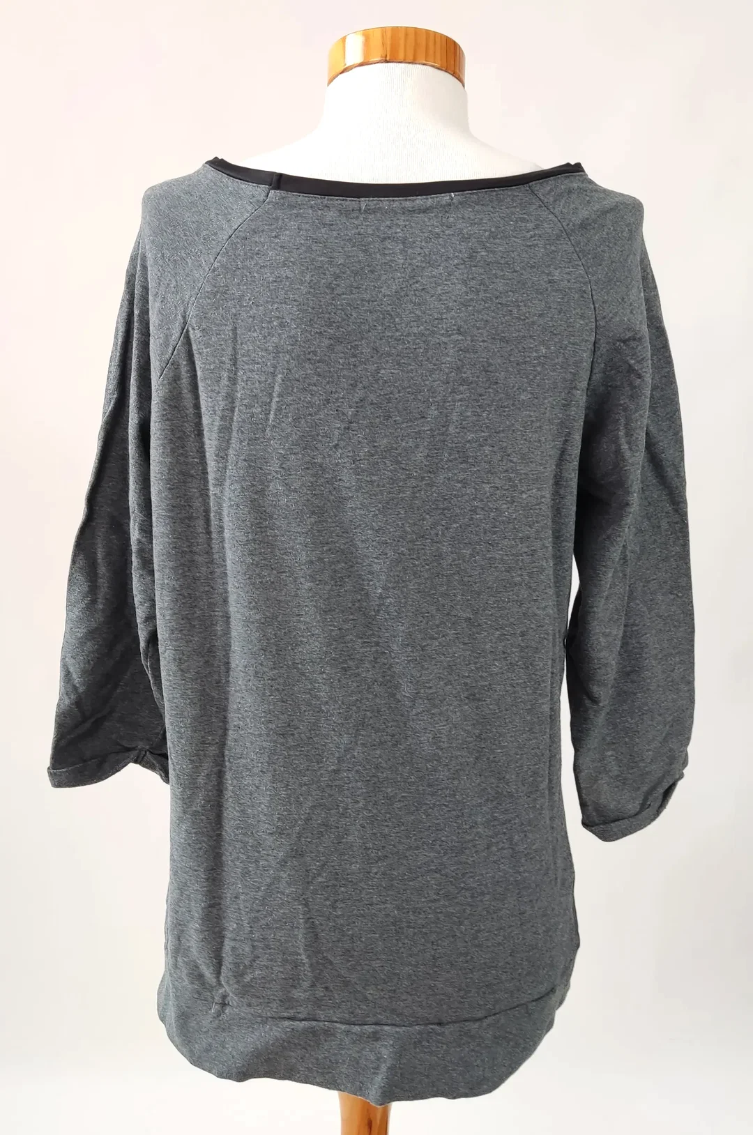 17&Co CASUALWEAR Damen Shirt grau mit Aufdruck - Gr. M /38 – Bild 2