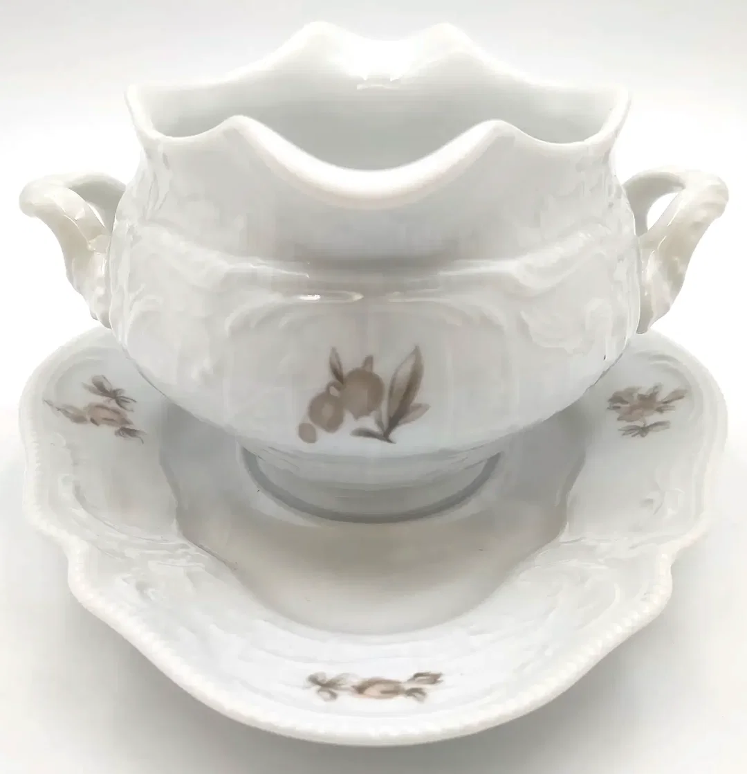 Rosenthal Classic Rose Collection Sauciere mit Unterteller einteilig – Bild 2