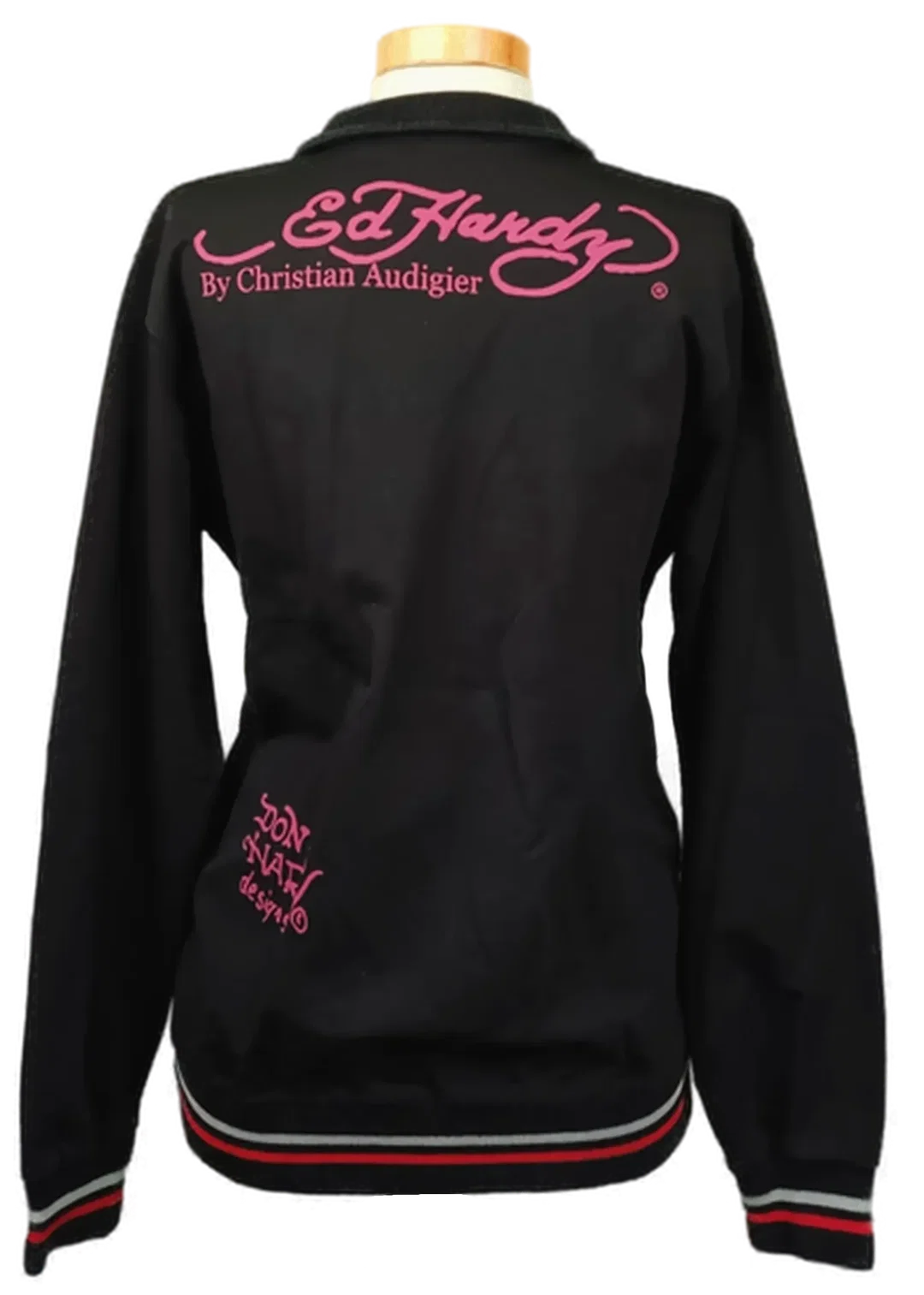 Ed Hardy Damen Zip‑Jacke schwarz gemustert Gr. XXL – Bild 2