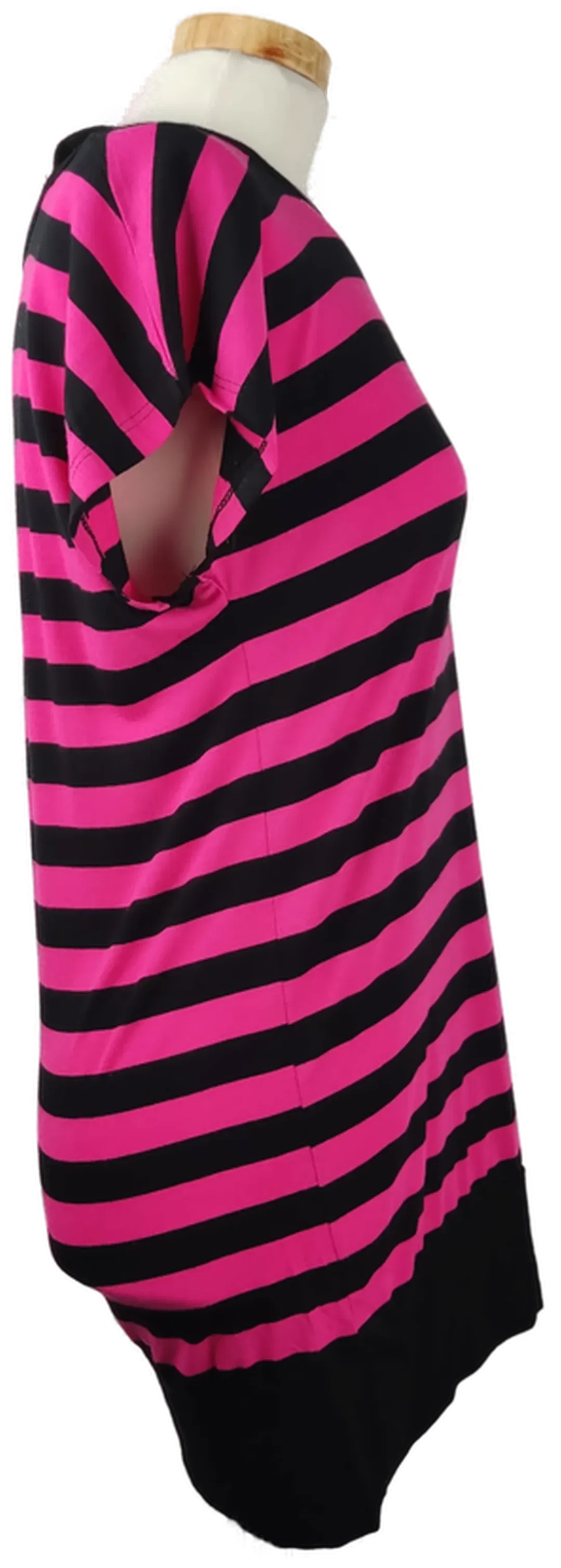 Here+there C&A Kinderkleid pink-schwarz gestreift - Gr. 170/176 – Bild 3