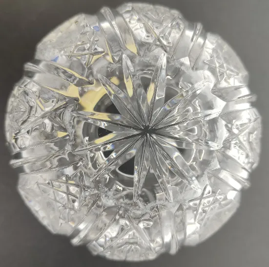 Stölzle Bleikristall Kugelvase ca 7cm – Bild 7
