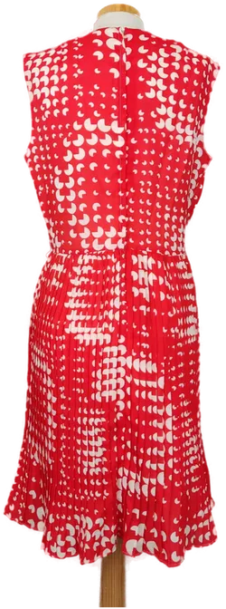 Retro Kleid rot/weiß gemustert - L/40 - Bild 3