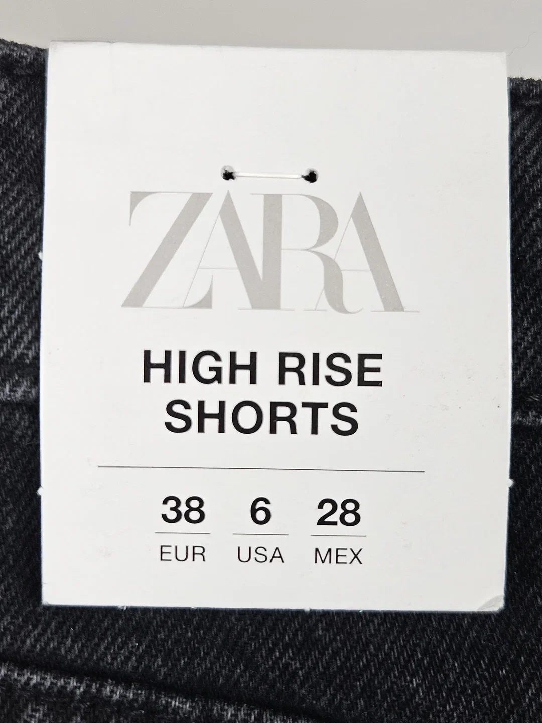 ZARA High Rise Shorts, schwarz - Gr. M / 38 – Bild 3