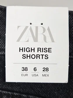 ZARA High Rise Shorts, schwarz - Gr. M / 38 – Vorschau 3
