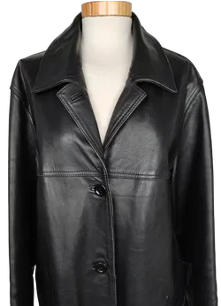 Benny's Shop Damen Lederjacke, schwarz - Gr. M - Bild 3