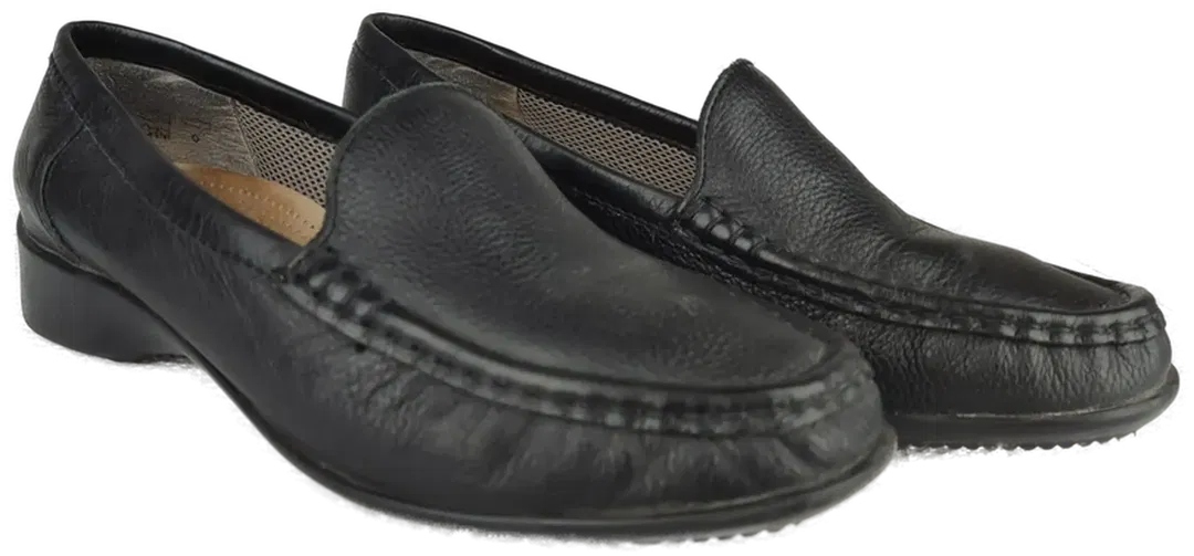 Ara Damen Mokassins Leder, schwarz - Gr. 37 G - Bild 1