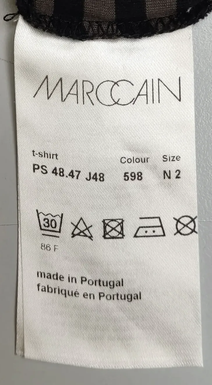 Marc Cain Sports Damenshirt gestreift grau/schwarz Gr. S – Bild 4