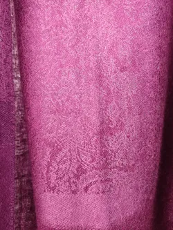 Weicher Paisely-Damenschal violett - 180x67cm - Bild 4