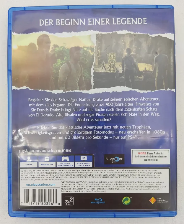 PS4 - Uncharted Drake`s Fortune Remastered – Bild 2