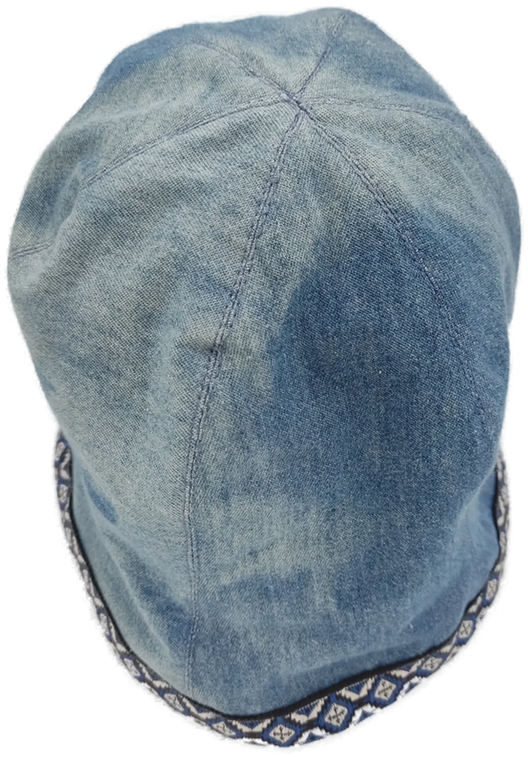 Damen Kappe Jeans mit Borte - Kopfumfang ca. 25cm – Bild 3