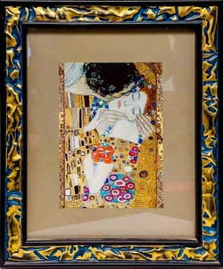 Gustav Klimt Kunstdruck im dekorativen Rahmen 30 x 25 cm