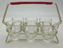 Vintage-Schnapsgläser-Set / 6 Stück  - ca. 1950