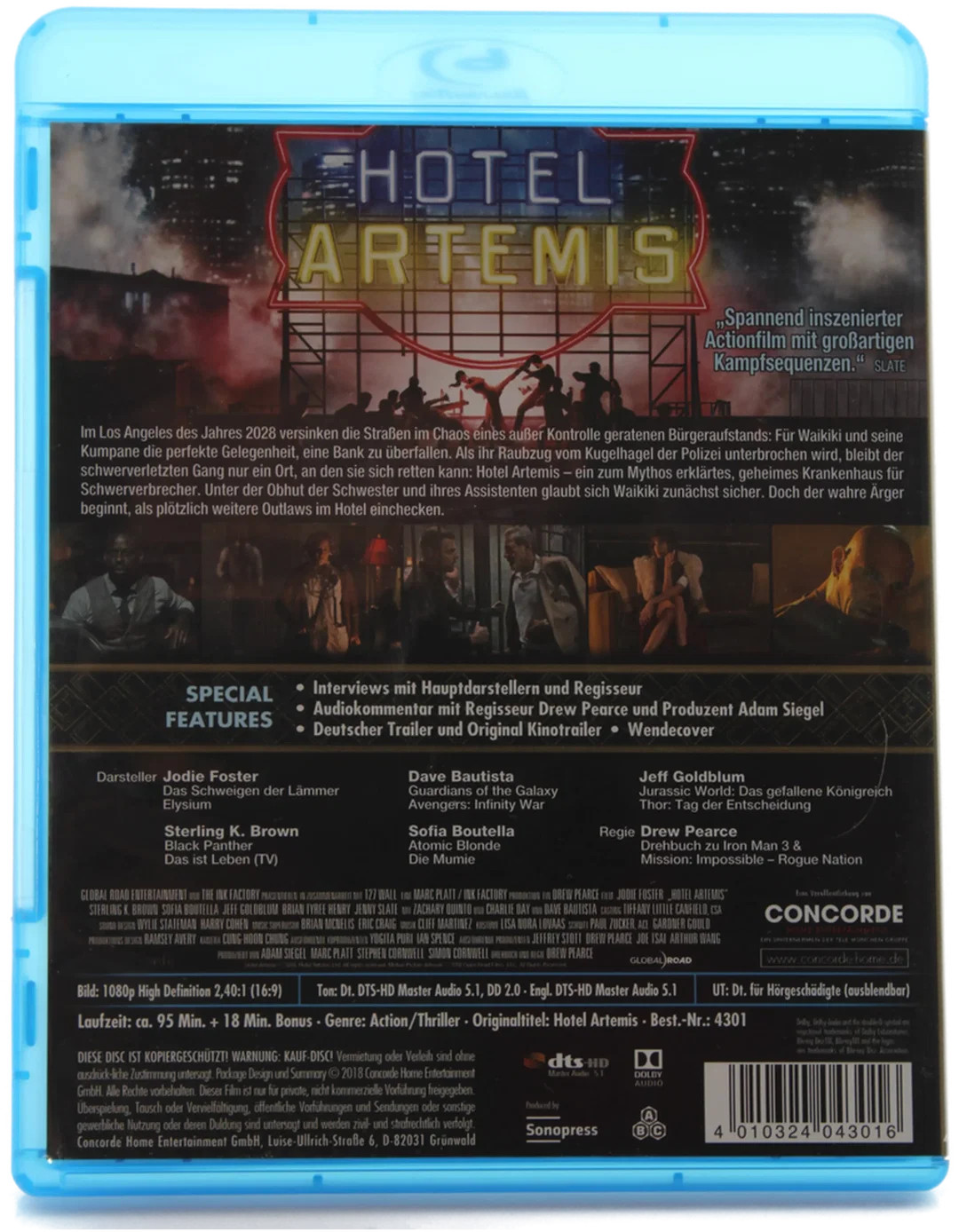 Blu ray "Hotel Artemis" – Bild 2