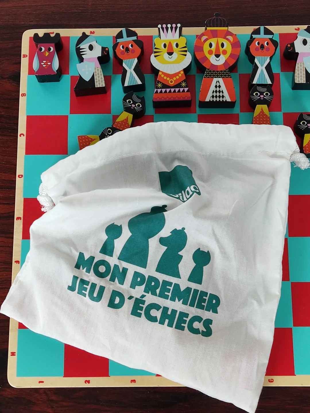 MON PREMIER JEU D´ÉCHECS - Schachspiel aus Holz für Kinder - vilac – Bild 6
