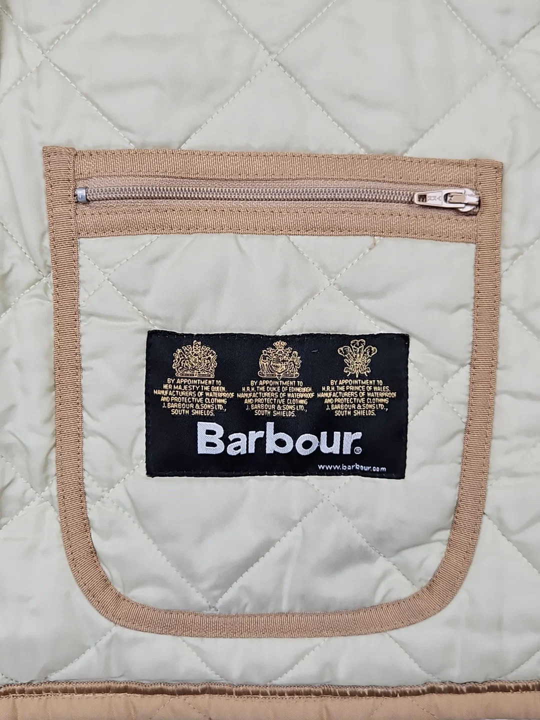 Barbour New Eskdale Herren Jacke, beige - Gr. XL  – Bild 6