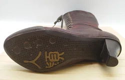 Jump for the people Schnürstiefel, Leder, Gr. 38, braun - neu besohlt  - Bild 5