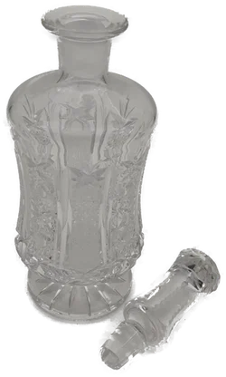 Kristallglas-Karaffe mit feinem Schliff, Höhe / 28 cm - Bild 2