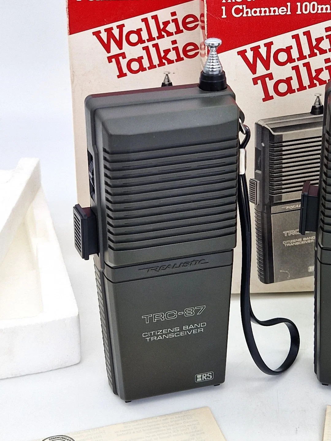 Realistic TRC-87 1-Kanal CB-Walkie-Talkie Set (2 Stück) - Schwarz - OVP – Bild 3