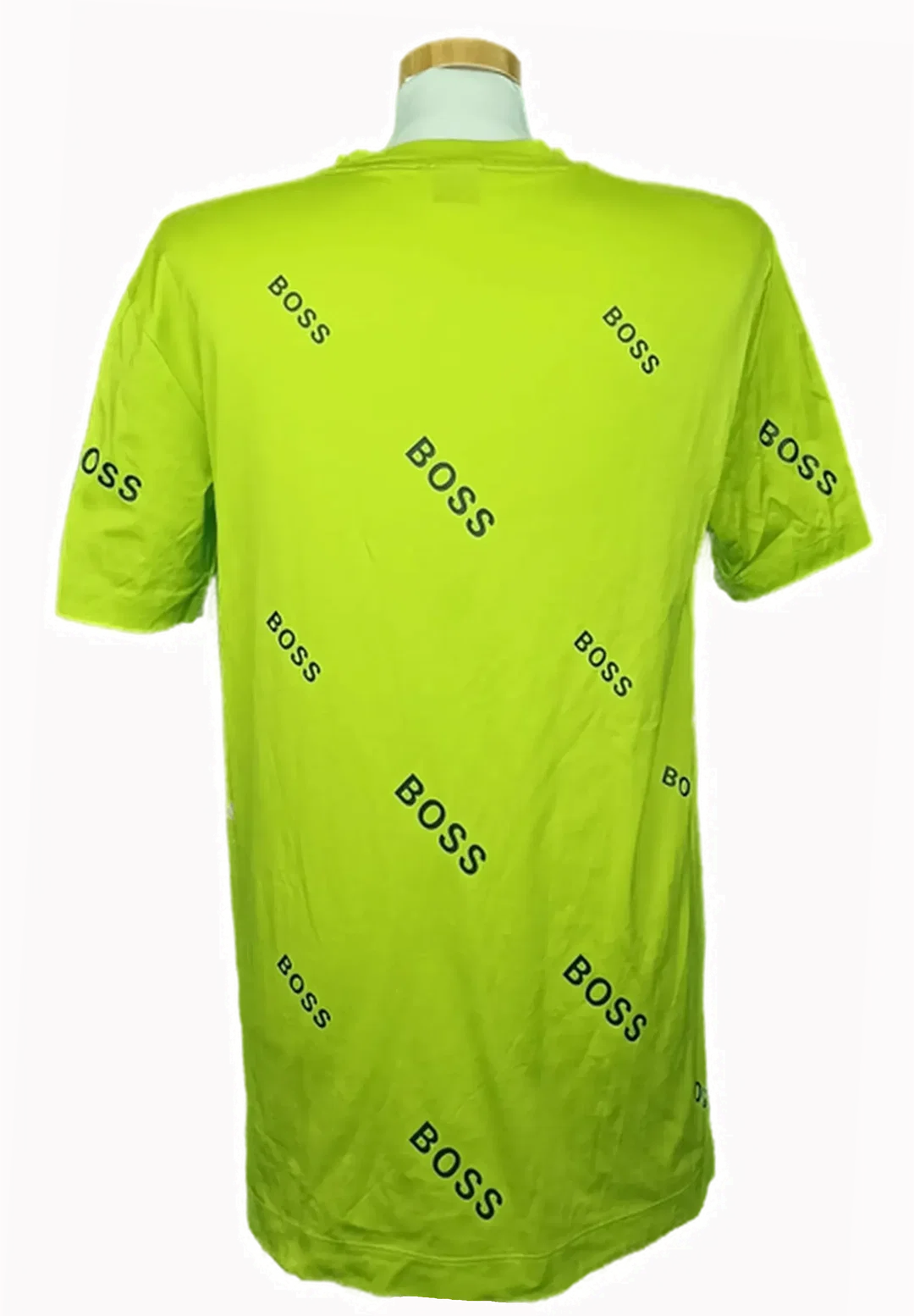 Hugo Boss Herren T‑Shirt beschriftet neongrün Gr. L – Bild 2