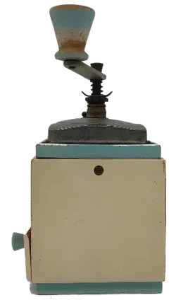Leinbrock Ideal Vintage Kaffeemühle in Beige/Hellblau - Bild 3