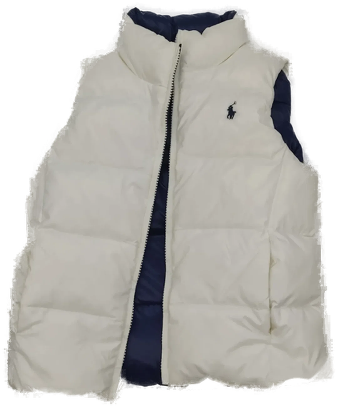 Ralph Lauren Kinder- Wendeweste  in weiß und blau Gr.7 – Bild 3