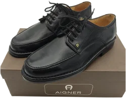 AIGNER Hand Made St. Crispino Herren-Lederschuhe Gr. 41 (Modellnummer 111388) - NEU & UNGETRAGEN (Rarität) Originalkarton