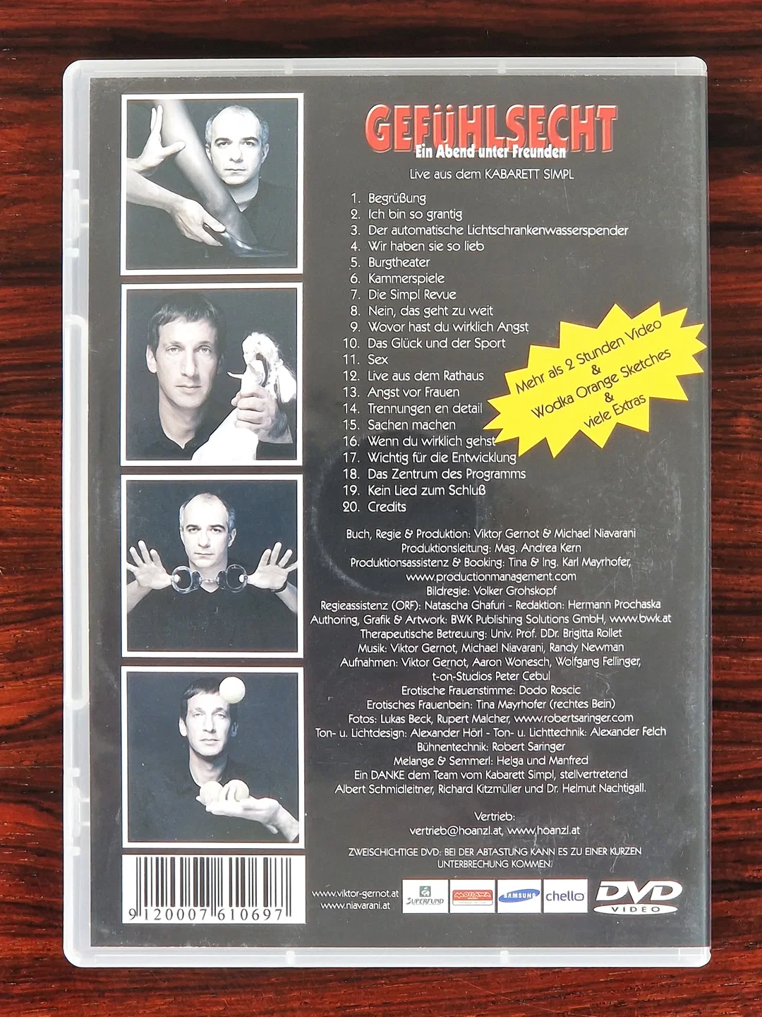 Gernot & Niavarani - Gefühlsecht - Ein Abend unter Freunden - Show - DVD – Bild 2