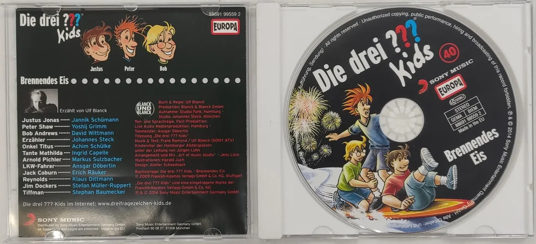 CD Die drei ??? Kids - Brennendes Eis, Hörspiel – Bild 3