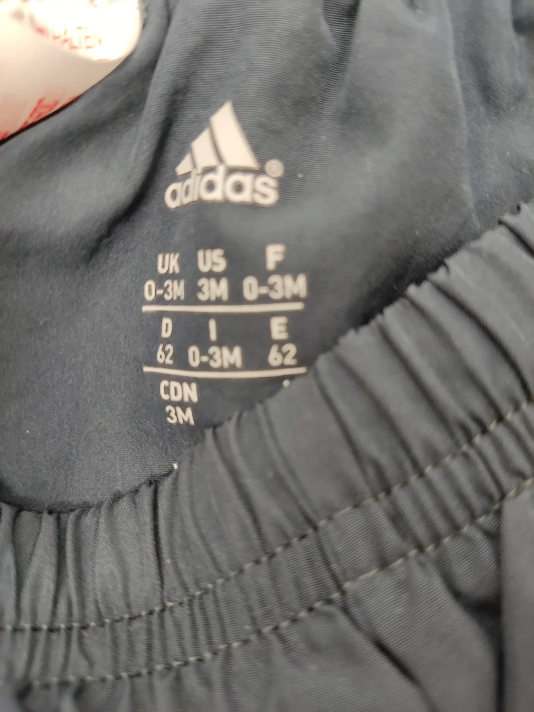 Adidas Kinder Shorts blau Gr. 62 – Bild 3