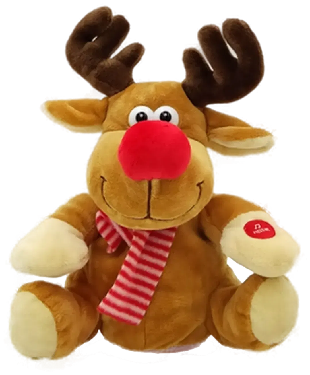 Weihnachtliches Plüsch-Rentier das Wörter wiederholt  - Bild 1