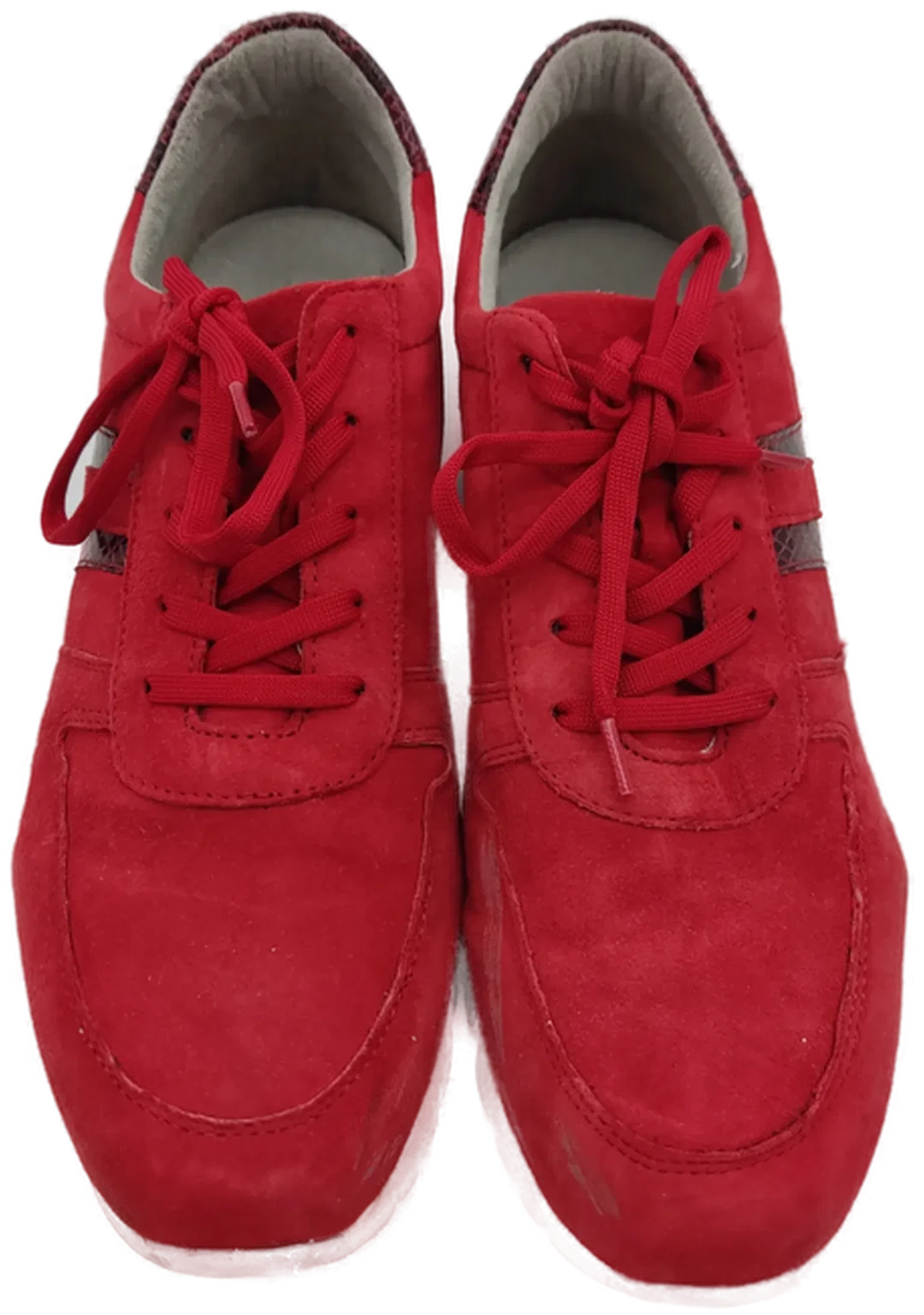 Sneakers "Tamaris", rot mit Streifen, Größe 41 – Bild 2