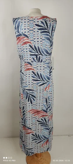 Green Cotton Maxikleid Geblümt Baumwolle, Gr. 38 | Sommertraum - Bild 2