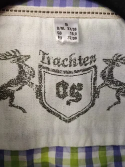 Herren Trachtenhemd Sonstige Kariert Baumwolle Gr. M (48) | Alpen-Charme - Bild 5