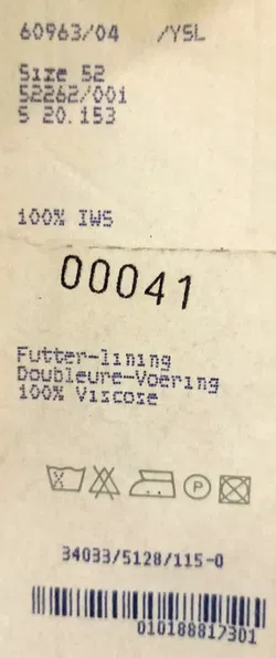 Yves Saint Laurent Herren Sakko braun/schwarz Gr. 52 - Bild 6