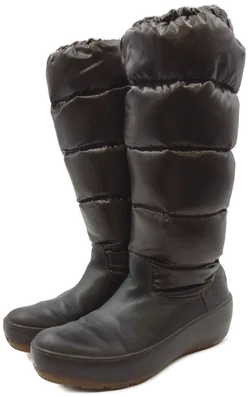 Moncler Damendaunenstiefel braun Gr. 39