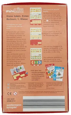 MINI LÜK - Erstes Lesen, Erstes Rechnen 1. Klasse + 2 x LÜK Hefte - westermann lernspiel  - Bild 2