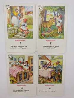 Vintage Märchen Quartett mit Texten der Gebrüder Grimm - Bild 8