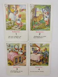 Vintage Märchen Quartett mit Texten der Gebrüder Grimm - Bild 8