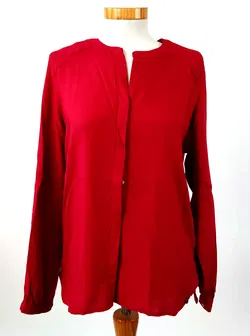 Garcia Jeans Damenbluse, rot - Gr. S - Bild 1