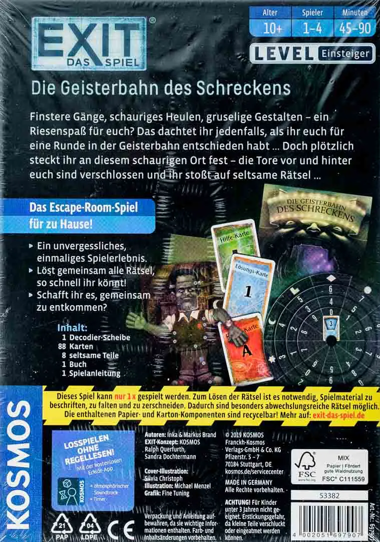 KOSMOS EXIT - Das Spiel - Die Geisterbahn des Schreckens für Einsteiger des Escape Room – Bild 2