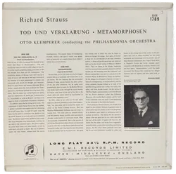 Vinyl LP - Richard Strauss - Death and Transfiguration, Metamorphosen  - Bild 2