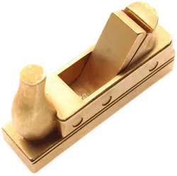Messing Miniatur-Holzhobel – Dekoration / Sammlerstück – 9 cm – massives Messing - Bild 3