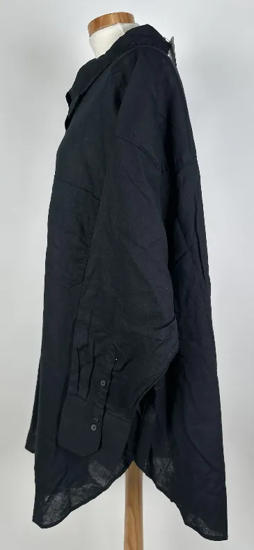 H&M / Linen Blend - Damen Longbluse - Gr. XXL – Bild 2