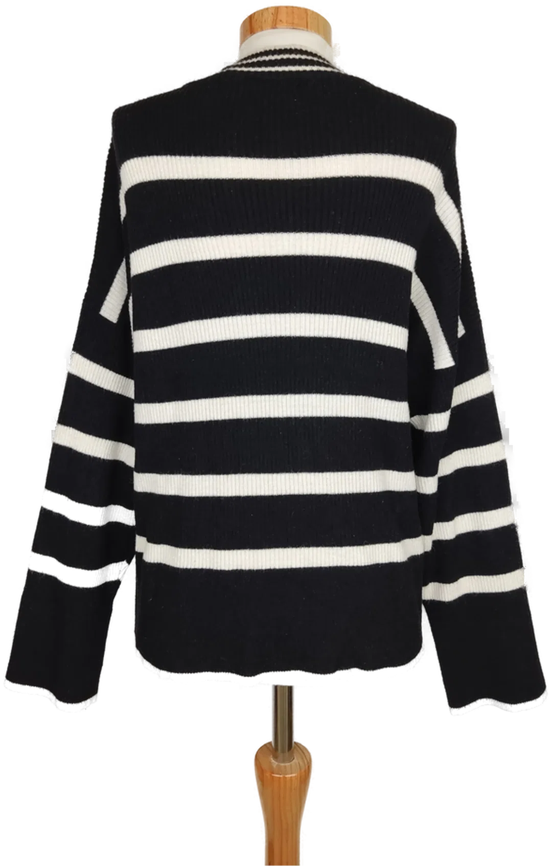 ONLY Damen Pullover weiß/schwarz gestreift - M/38 – Bild 2