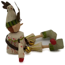 Holz Weihnachtself Dekofigur - Bild 2