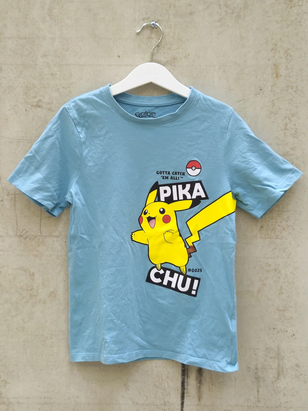 C&A Kinder T-Shirt mit Pokemonaufdruck, blau - Gr. 134 – Bild 1