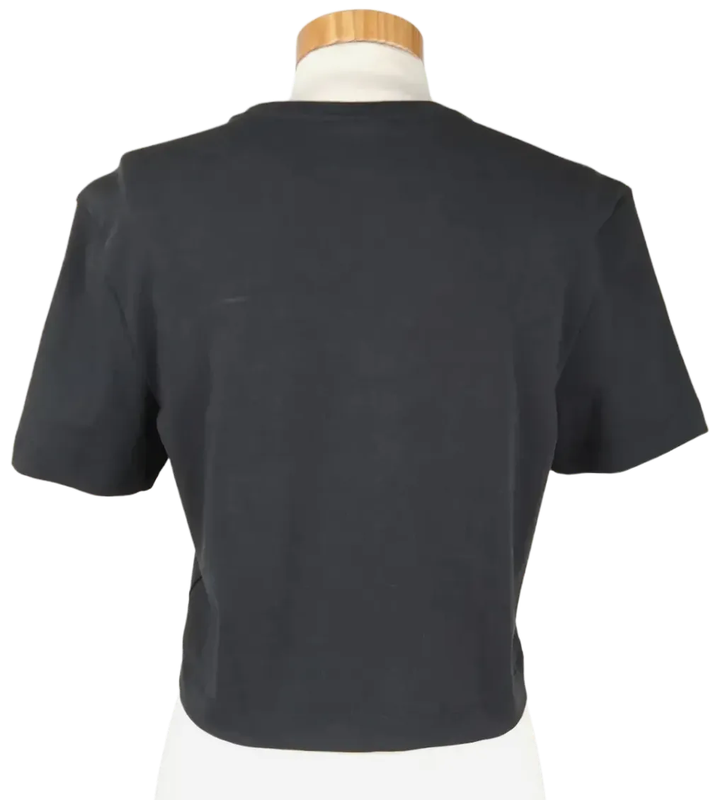 Nike Air Damen Crop T-Shirt, schwarz - Gr. L  – Bild 2