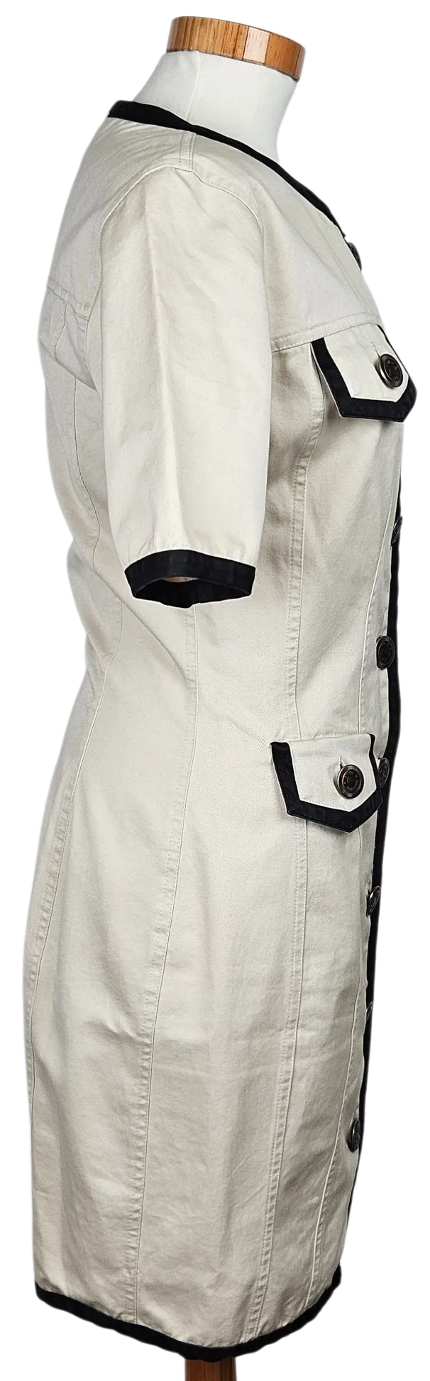 MOSCHINO Jeans Damen Kleid, beige - Gr. M – Bild 3