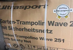 ULTRASPORT Gartentrampolin Wave 251 mit Sicherheitsnetz original verpackt - Bild 3